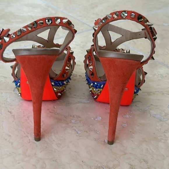 GREYMER leather swarovski crystals platform high size 36 - Picture 6 of 12